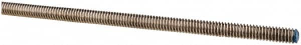 Made in USA - 1/4-20 UNC (Coarse), 6' Long, Stainless Steel Threaded Rod - Right Hand Thread - Exact Tooling