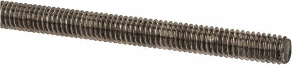 Made in USA - 5/16-18 UNC (Coarse), 6' Long, Stainless Steel Threaded Rod - Right Hand Thread - Exact Tooling