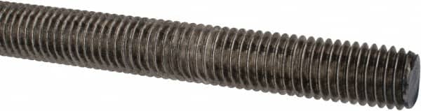 Made in USA - 5/8-11 UNC (Coarse), 6' Long, Stainless Steel Threaded Rod - Right Hand Thread - Exact Tooling