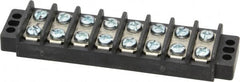 Ideal - 8 Poles, 300 Volt, 30 Amp, -40 to 266°F, Polyester Thermoplastic, Polyester Thermoplastic Multipole Terminal Block - Zinc Plated Steel, 22 to 12 AWG Compatibility, 0.56 Inch High - Exact Tooling