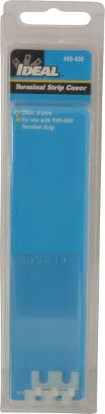 Ideal - 0.7mm High x 7.9" Long, Terminal Block End Cover - Use with 89-400 Terminal Strip Series - Exact Tooling