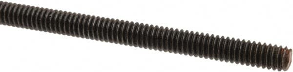 Value Collection - 1/4-20 UNC (Coarse), 6' Long, Alloy Steel Threaded Rod - Right Hand Thread - Exact Tooling