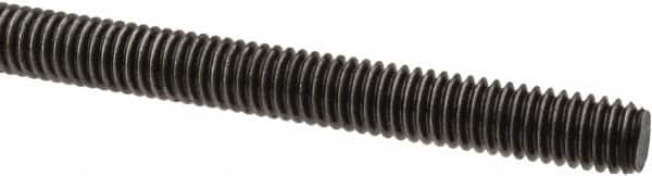 Value Collection - 5/16-18 UNC (Coarse), 6' Long, Alloy Steel Threaded Rod - Plain Finish, Right Hand Thread - Exact Tooling