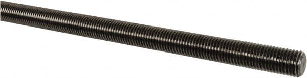 Value Collection - 1-8 UNC (Coarse), 6' Long, Alloy Steel Threaded Rod - Right Hand Thread - Exact Tooling