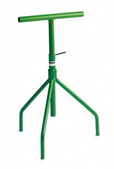 Made in USA - 9-1/2 Inch T Bar Wide Portable Adjustable Stand for Conveyors - Supports 42 Inch to 60 Inch High - Exact Tooling