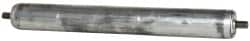 Made in USA - Replacement Conveyor Roller for 16 Inches Between Frame - 1.9 Inch Diameter, 7/16 Inch Axle, Galvanized Steel Finish, 16 Gage - Exact Tooling