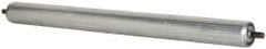 Made in USA - Replacement Conveyor Roller for 21-7/8 Inches Between Frame - 1.9 Inch Diameter, 7/16 Inch Axle, Galvanized Steel Finish, 16 Gage - Exact Tooling