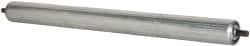 Made in USA - Replacement Conveyor Roller for 21-7/8 Inches Between Frame - 1.9 Inch Diameter, 7/16 Inch Axle, Galvanized Steel Finish, 14 Gage - Exact Tooling