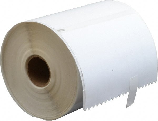 Dymo - 4" Wide x 6" Long, White Die Cut Paper with Semi Perm. Adhesive Shipping Label - For DYMO LabelWriter Printers - Exact Tooling