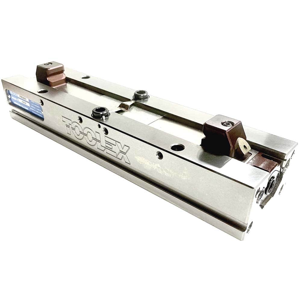 TE-CO - Machine Vises; Jaw Opening Capacity (Inch): 6 ; Orientation Type: Vertical ; Number of Stations: 2 ; Base Motion Type: Stationary ; Operation Type: Manual ; Base Length (Inch): 28 - Exact Tooling