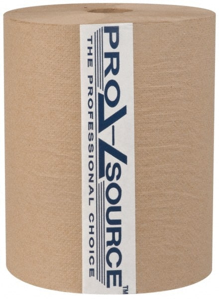 PRO-SOURCE - Hard Roll of 1 Ply Natural Paper Towels - 10" Wide, 600' Roll Length - Exact Tooling