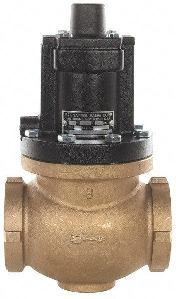 Magnatrol Valve - 3" Port, 2 Way, Bronze Solenoid Valve - Normally Open - Exact Tooling