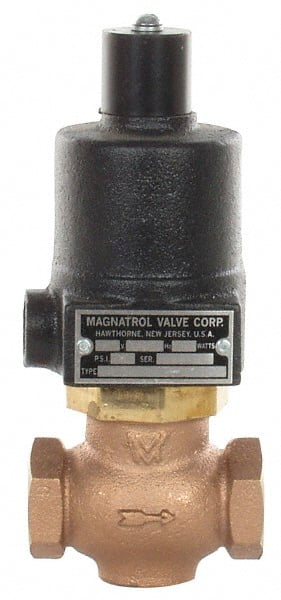 Magnatrol Valve - 3/4" Port, 2 Way, Bronze Solenoid Valve - Normally Open - Exact Tooling