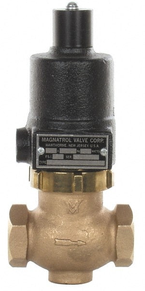 Magnatrol Valve - 1" Port, 2 Way, Bronze Solenoid Valve - Normally Open - Exact Tooling