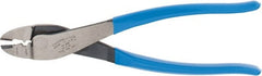 Channellock - 9-3/4" OAL Crimping Pliers - Plastic Dipped Handle - Exact Tooling