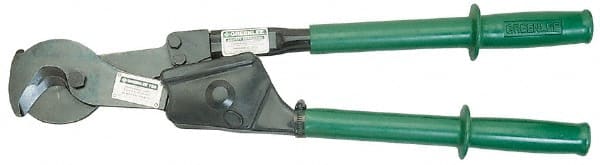 Greenlee - 27-1/2" OAL, 1,500 MCM Capacity, Cable Cutter - Rubber Handle - Exact Tooling