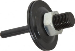 Value Collection - 1/2" Hole, Nut Lock Wheel Mandrel - 2-1/2" OAL, 3/8" Max Wheel Width, 1/4" Shank Diam - Exact Tooling