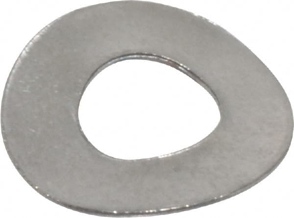 Value Collection - M5 Screw, 5.3mm ID x 11mm OD, Grade 18-8 Stainless Steel Wave Disc Spring - 0.5mm Thick, 2.2mm Overall Height - Exact Tooling