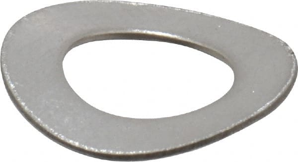 Value Collection - M6 Screw, 6.4mm ID x 12mm OD, Grade 18-8 Stainless Steel Wave Disc Spring - 0.5mm Thick, 2.6mm Overall Height - Exact Tooling