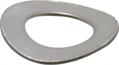 Value Collection - M6 Screw, 6.4mm ID x 12mm OD, Grade 18-8 Stainless Steel Wave Disc Spring - 0.5mm Thick, 2.6mm Overall Height - Exact Tooling