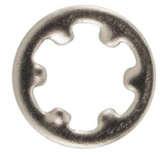 Value Collection - M25 Screw, 2.7mm ID, Stainless Steel Internal Tooth Lock Washer - 5.5mm OD, Uncoated, Grade 18-8 & Austenitic A2 - Exact Tooling