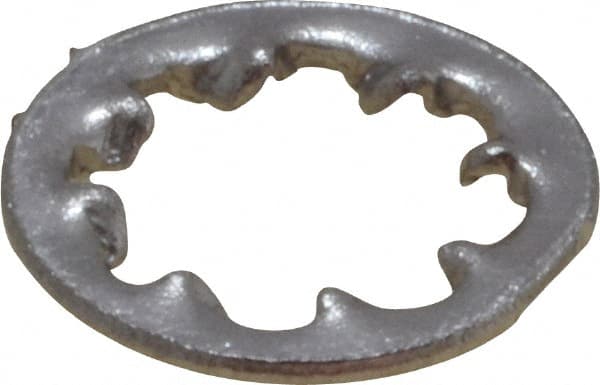 Value Collection - M4 Screw, 4.3mm ID, Stainless Steel Internal Tooth Lock Washer - 8mm OD, Uncoated, Grade 18-8 & Austenitic A2 - Exact Tooling