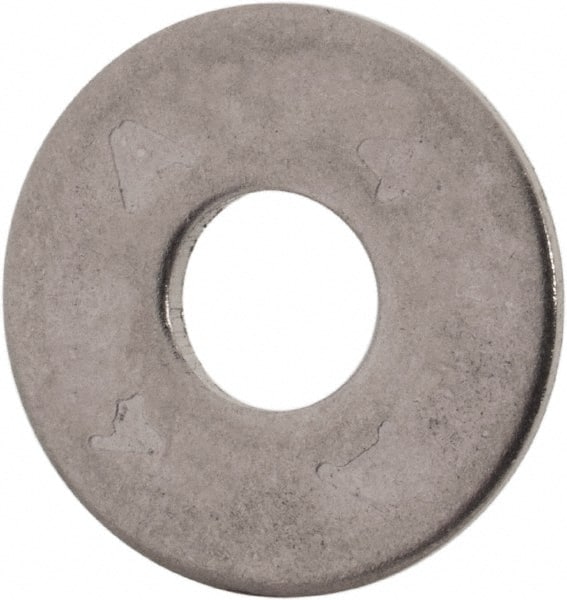 Value Collection - M5 Screw, Grade 316 Stainless Steel Fender Flat Washer - 5.3mm ID x 15mm OD, Plain Finish - Exact Tooling