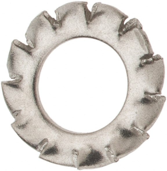 Value Collection - M4 Screw, 4.3mm ID, Stainless Steel External Tooth Lock Washer - 8mm OD, Uncoated, Grade 316 & Austenitic A4 - Exact Tooling