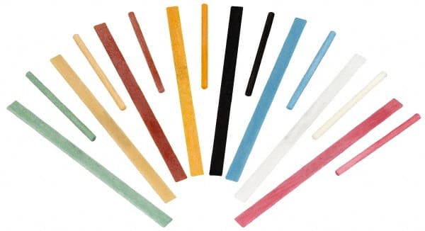 Value Collection - 600 Grit Ceramic Rectangular Polishing Stone - Super Fine Grade, 5/32" Wide x 4" Long x 1/32" Thick - Exact Tooling