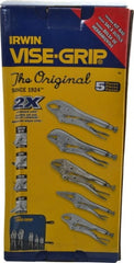 Irwin - 5 Piece Locking Plier Set - Comes in Kit Bag - Exact Tooling