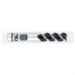 7/16" Dia. - 2-11/16" OAL - Bright VC10-50° Helix - Square End SE EM - 3 FL - Exact Tooling