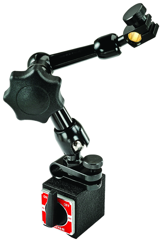 #660 - 1-3/16 x 1-9/16 x 1-3/8" Base Size  - Power On/Off with Triple-Jointed Arm - Magnetic Base Indicator Holder - Exact Tooling
