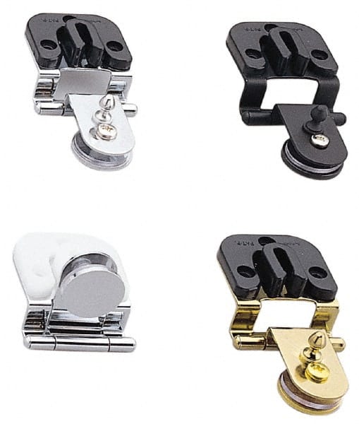 Sugatsune - 1-29/64" Long x 1-39/64" Wide Steel/Aluminum Half Overlay Glass Door with Catch Commercial Hinge - Exact Tooling