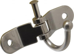 Sugatsune - 10.5 Lb Capacity, 1-41/64" Projection, Stainless Steel Utility Hook - 15/32" Thread Length, 1-41/64" OAL, 11/64" Wire Diam - Exact Tooling