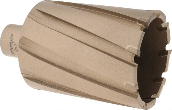 Hougen - 2" Diam x 2" Deep Carbide-Tipped Annular Cutter - Exact Tooling