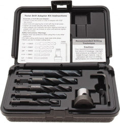 Hougen - Power Drill Twist Drill Bit - For 3/4" Two Flat Shank Drills - Exact Tooling