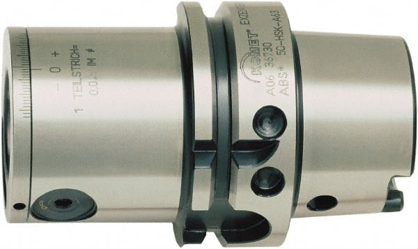 Komet - ABS50 System Size, HSK63A Taper, Modular Tool Holding System Adapter - 70mm Projection, Through Coolant - Exact Tooling