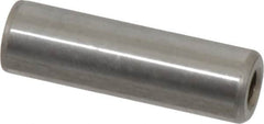 Gibraltar - 3/8" Diam x 1-1/4" Pin Length C-1215 Case Hardened Steel Pull Out Dowel Pin - 1 Beveled & 1 Threaded End - Exact Tooling