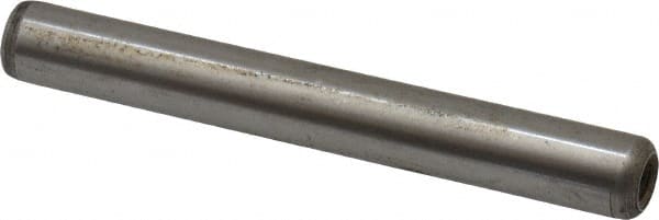 Gibraltar - 3/8" Diam x 3" Pin Length C-1215 Case Hardened Steel Pull Out Dowel Pin - 1 Beveled & 1 Threaded End - Exact Tooling