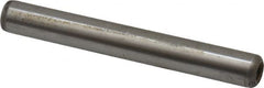 Gibraltar - 3/8" Diam x 3" Pin Length C-1215 Case Hardened Steel Pull Out Dowel Pin - 1 Beveled & 1 Threaded End - Exact Tooling