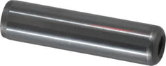 Gibraltar - 1/2" Diam x 2" Pin Length C-1215 Case Hardened Steel Pull Out Dowel Pin - 1 Beveled & 1 Threaded End - Exact Tooling