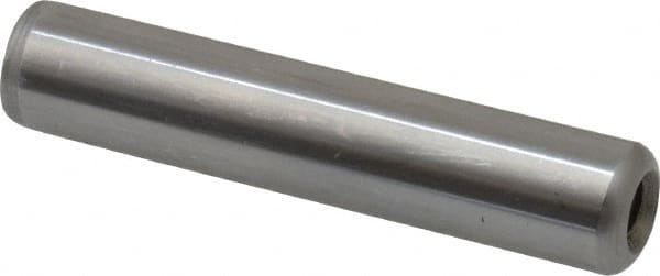 Gibraltar - 1/2" Diam x 2-1/2" Pin Length C-1215 Case Hardened Steel Pull Out Dowel Pin - 1 Beveled & 1 Threaded End - Exact Tooling