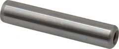 Gibraltar - 1/2" Diam x 2-1/2" Pin Length C-1215 Case Hardened Steel Pull Out Dowel Pin - 1 Beveled & 1 Threaded End - Exact Tooling