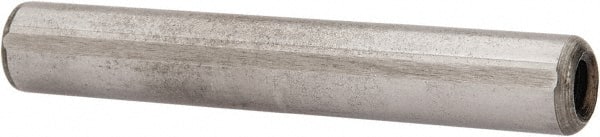 Gibraltar - 5/16" Diam x 2" Pin Length C-1215 Case Hardened Steel Pull Out Dowel Pin - 1 Beveled & 1 Threaded End - Exact Tooling