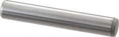 Gibraltar - 1/4" Diam x 1-1/2" Pin Length C-1215 Case Hardened Steel Pull Out Dowel Pin - 1 Beveled & 1 Threaded End - Exact Tooling