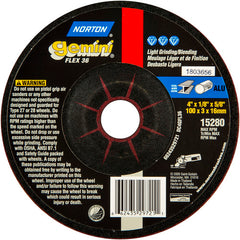 4″ × 1/8″ × 5/8″ Gemini Non-Woven Depressed Center Wheel Type 27 36 Grit Aluminum Oxide - Exact Tooling