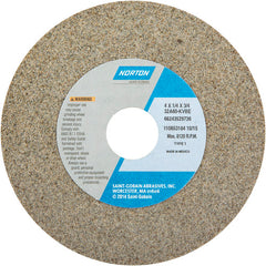4″ × 1/4″ × 3/4″ 32A Toolroom Wheel Type 01 Straight 60 Grit Aluminum Oxide - Exact Tooling