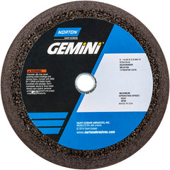 ‎6″ / 4-3/4″ × 2″ × 5/8″-11-Gemini Snagging Wheel Type 11-Flaring Cup 16 Grit Aluminum Oxide - Exact Tooling