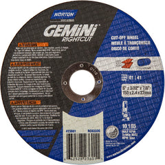 6″ × 0.090″ × 7/8″ Gemini Right Angle Cut-Off Wheel Type 01 Straight 46 Grit - Exact Tooling