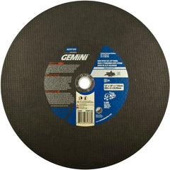 14″ × 1/8″ × 1″ Metal High Speed Cut-Off Wheel Type 01 Straight Aluminum Oxide - Exact Tooling